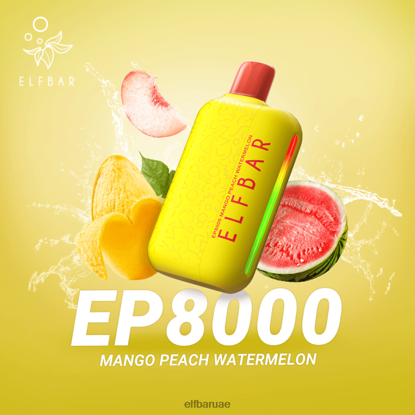 مانجو خوخ بطيخ ELFBAR نفث vape الجديد ep8000 القابل للتصرف L0J8R71