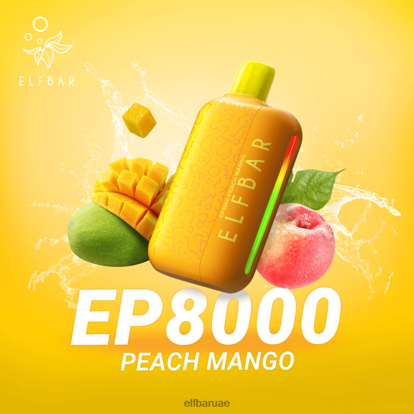 مانجو خوخ ELFBAR نفث vape الجديد ep8000 القابل للتصرف L0J8R74